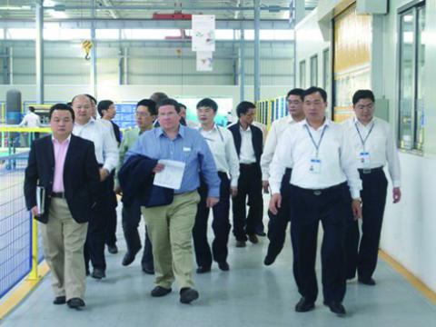 美国通用电气亚太区总裁接见我公司